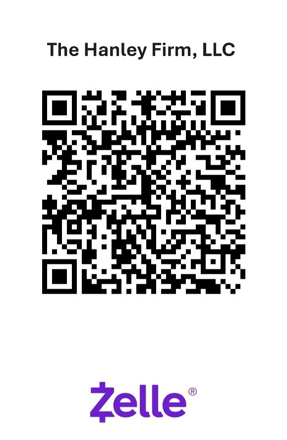 Scan to pay The Hanley Firm via Zelle